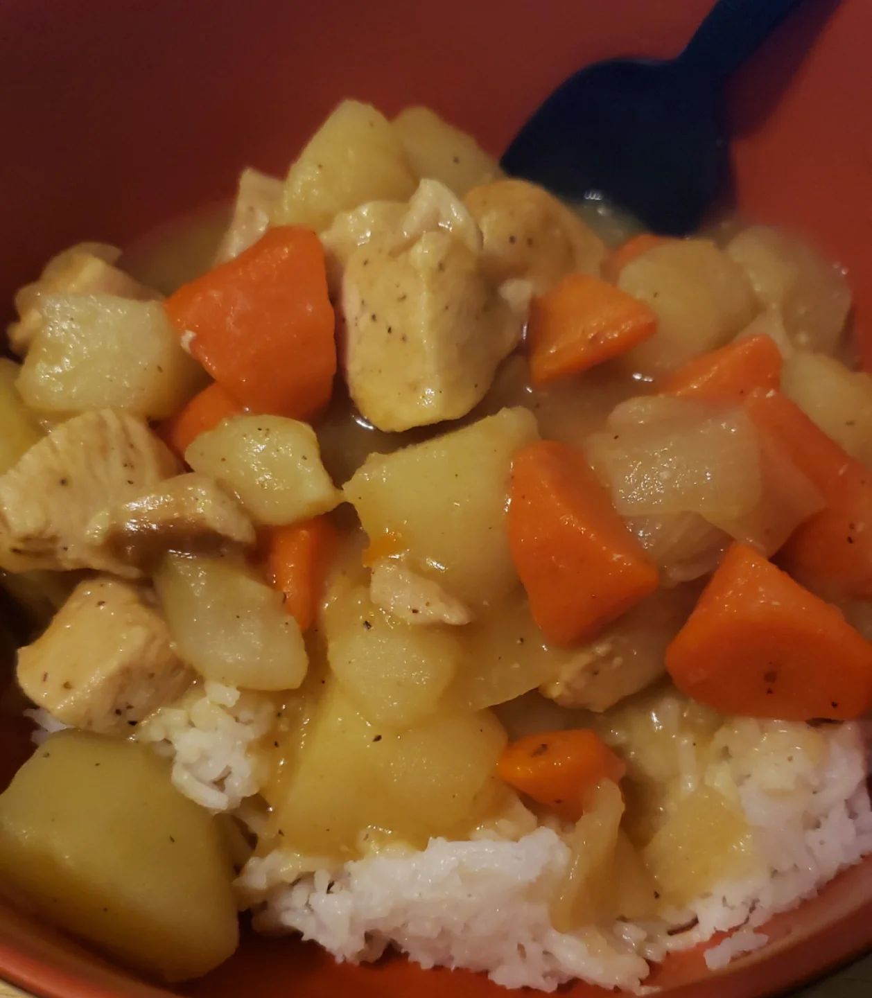 Chicken Curry over Basmati Rice for dinner tonight. #foodofthemoment #fatmancooking #fatmanlife